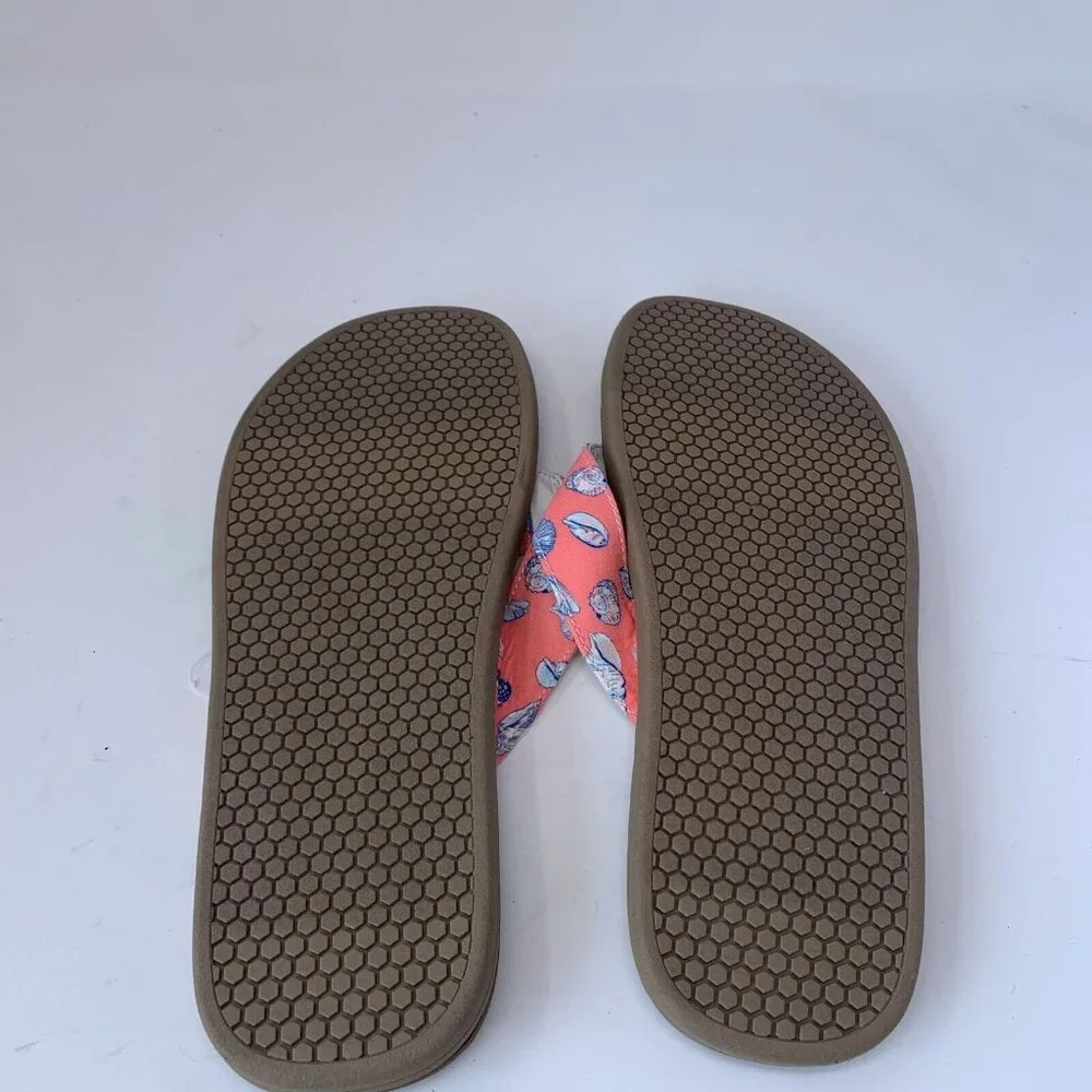 Club Room Riley 100151339 Flip Flop Sandals Men's 11M Seashell Pink Printed 8108